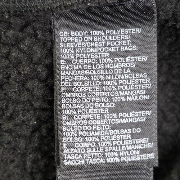 Mens Black The North Face Denali Polartec Fleece Jacket Full Zip Mock Neck L - Picture 7 of 11